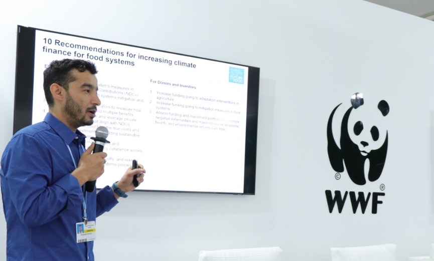 WWF_Africa's tweet photo. "Most Country NDC's are still lacking comprehensive approach to holistic food systems issues and transforming food systems. Food is as important for climate as it is for life and wellbeing." Haseeb Bakhtary
Senior Consultant, Climate Focus #COP27 #IncreaseAmbition https://t.co/9mTk0giSOn