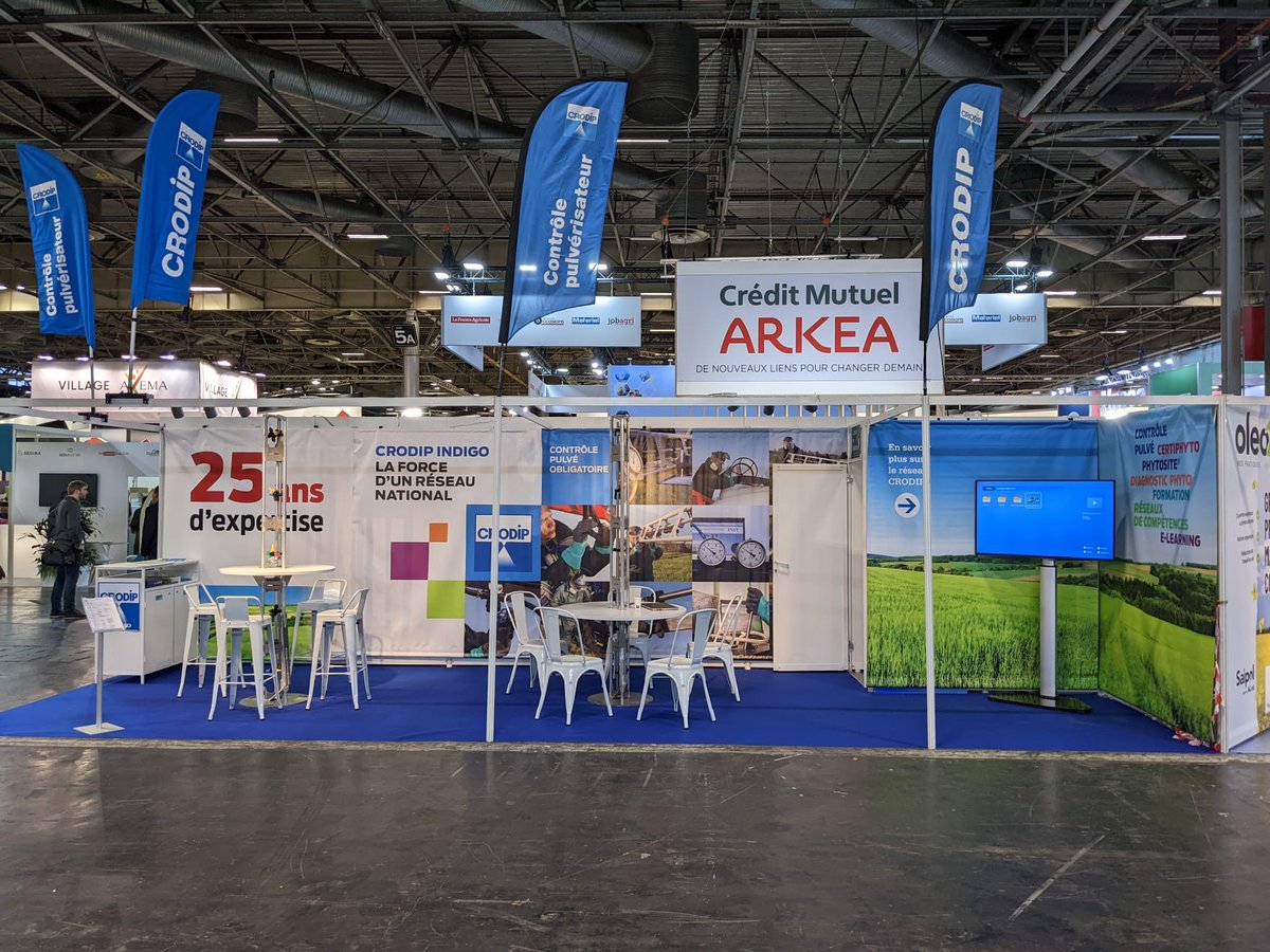 CRODIP's tweet photo. #SIMA2022 Plus que quelques heures, pour passer sur notre stand 5a G049 ! #Contrôle #pulvérisateur, formation #certiphyto, diagnostic #phyto https://t.co/PbNrZwhQGP