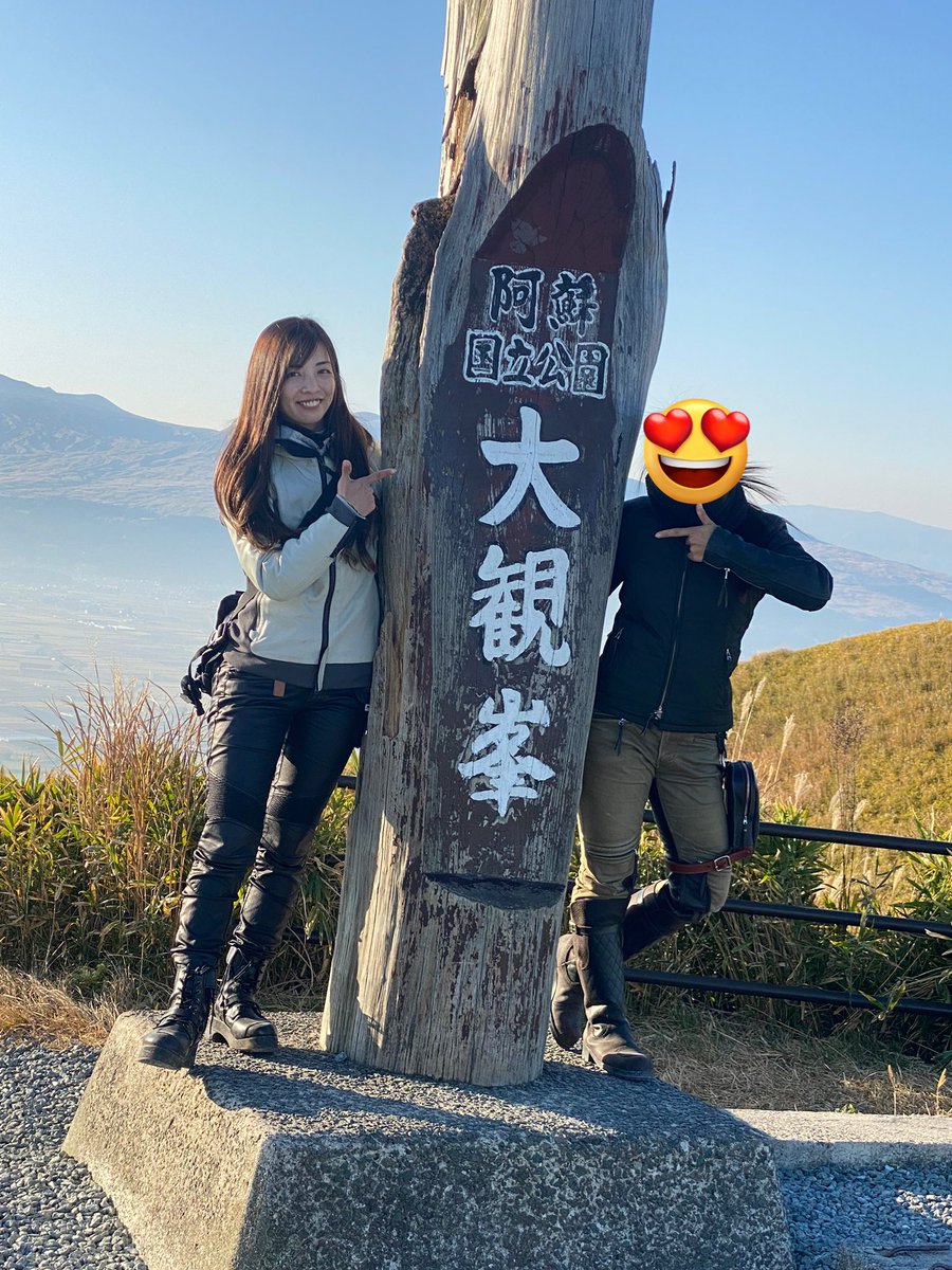 675Ruriko's tweet photo. 九州の友達に一日アテンドお願いしたので、かなり満喫できたし何より友達と走れる事が嬉しすぎて🥹旅って孤独だから、久しぶりにインカムでわーわー言いながら走るの最高だった🥹 https://t.co/3iI7zmBc0O