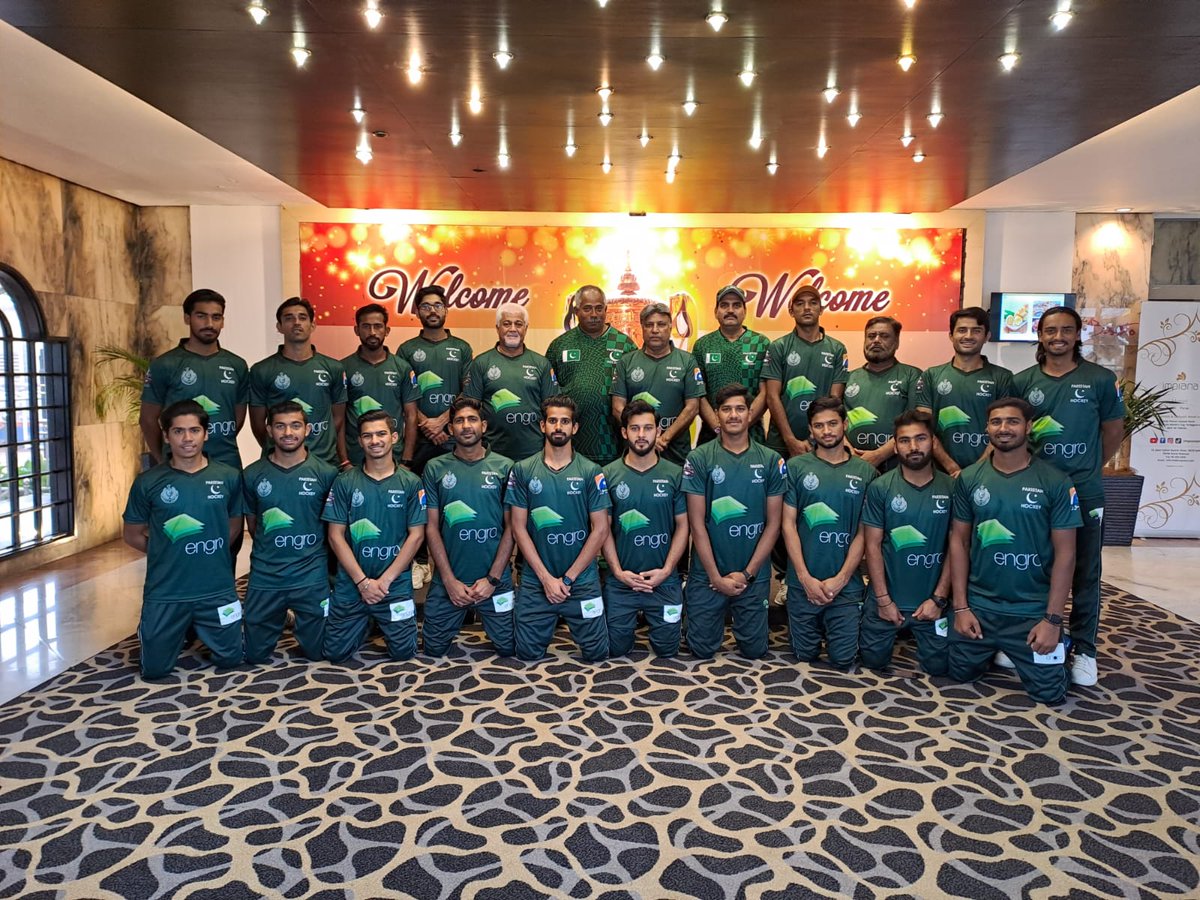 Sultan Azlan Shah Hockey Cup's Bronze Medalist Team Pakistan
Thank you @EngroCorp for sponsoring the National Flag carrier Squad As it was never possible without your support
<a href="/CMShehbaz/">Shehbaz Sharif</a> 
<a href="/NOCPakistan/">Pakistan Olympic Association</a> 
<a href="/SportsBoardPak/">PakistanSportsBoard</a> 
<a href="/FIH_Hockey/">International Hockey Federation</a> 
<a href="/asia_hockey/">Asian Hockey Federation</a> 
<a href="/officialemazari/">Ehsan Mazari</a> 
@EngroCorp