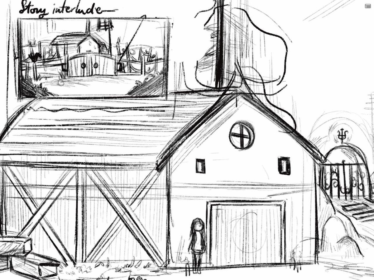 underthebedgms's tweet photo. Good morning! ☕️

We're just here, you know, making concepts for what's to come. 
#indiedev #indiegamedev #talesfromcandleforth https://t.co/Q5c42ZUSk8