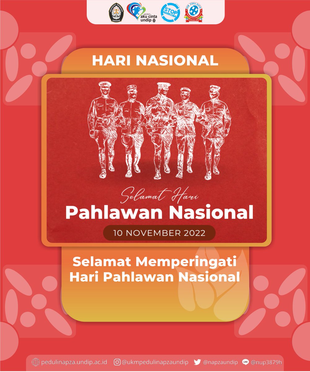 [ Memperingati Hari Pahlawan]

Hari ini adalah momentum mengenang jasa dan perjuangan untuk para pejuang yang gugur di Masa lalu. Hari ini juga momentum menanamkan nilai-nilai perjuangan untuk masa depan. Selamat Hari Pahlawan!

#UKMPEDULINAPZA
#SAVEOURGENERATION
#OPRECPEDZA2022