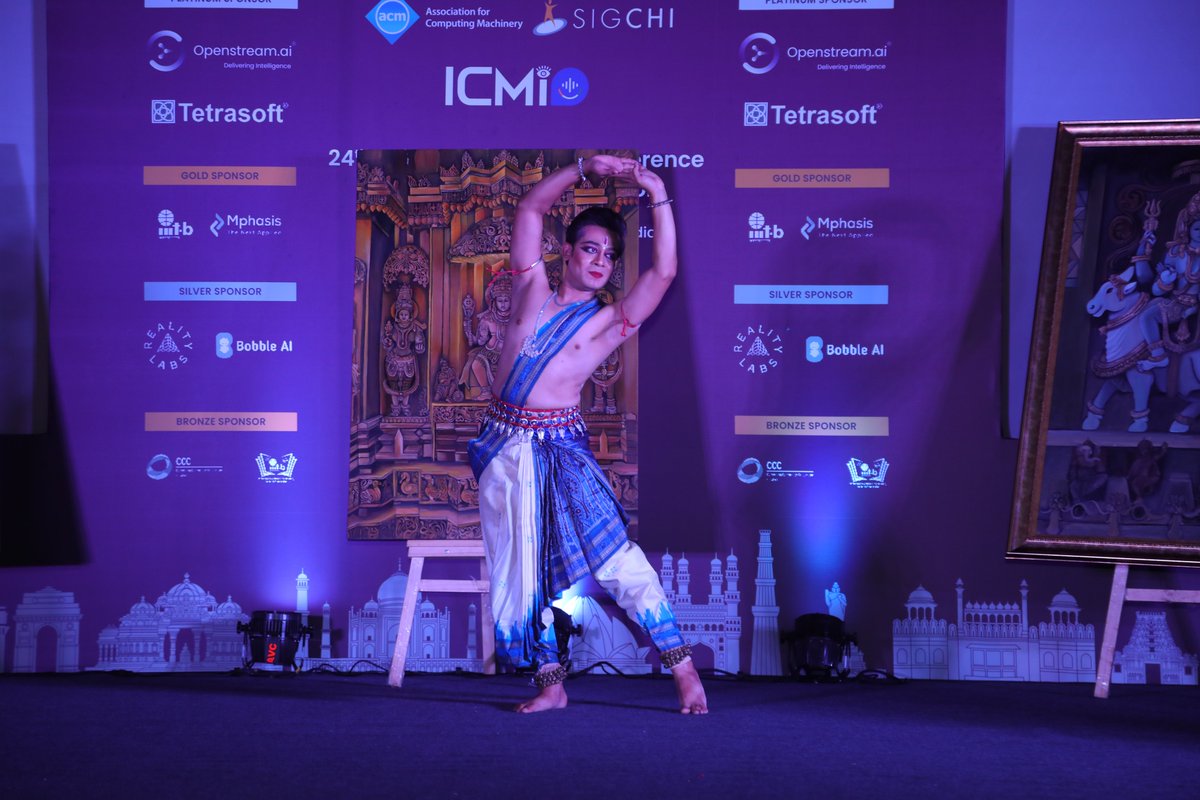AcmIcmi's tweet photo. Celebrating the cultural diversity of India at ACM ICMI 2022.

#icmi2022 #acm #acmicmi #acm2022 #acmicmi2022 #icmibangalore #icmiconference #research #callforpapers #multimodal #humancomputerinteraction #multimodalanalysis #conversationalai #conversationalagents #eca https://t.co/1ag2CNpvAW