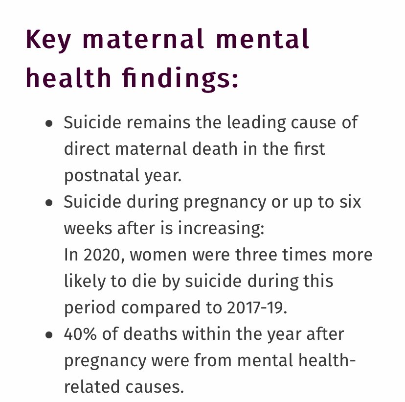 Fenners7's tweet photo. This report makes for shocking but perhaps not surprising reading. We cannot allow this trend to continue but postnatal support continues to dwindle from a low start. Thanks @MMHAlliance for sharing. https://t.co/2cgu5tAmsU