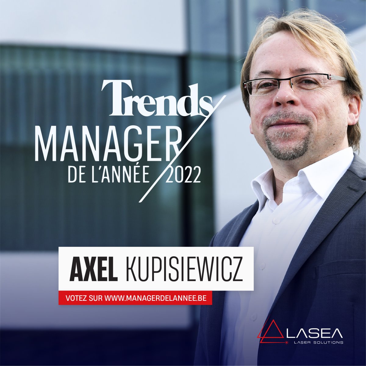 🎉 Breaking News: notre CEO Axel Kupisiewicz a été sélectionné par le magazine Trends-Tendances pour le prestigieux titre de "Manager de l'année 2022". 

➡️ Votez dès maintenant sur managerdelannee.be 🗳️