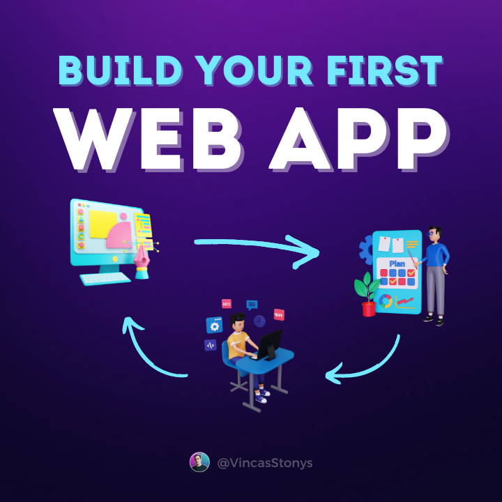 VincasStonys's tweet image. Here&apos;s how I would start building my first web app with React.

A step-by-step guide 🧵