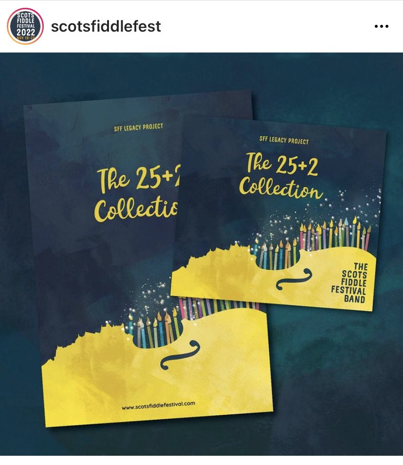 jennareidmusic's tweet image. 25+2 is launched! @Scotsfiddlefest anniversary book and full album. I had a brilliant time in the studio recording the music with @abmassie @Grahamfiddle @adamfiddle @JamesLbass #BrianMcAlpine Excellent tunes! ✨