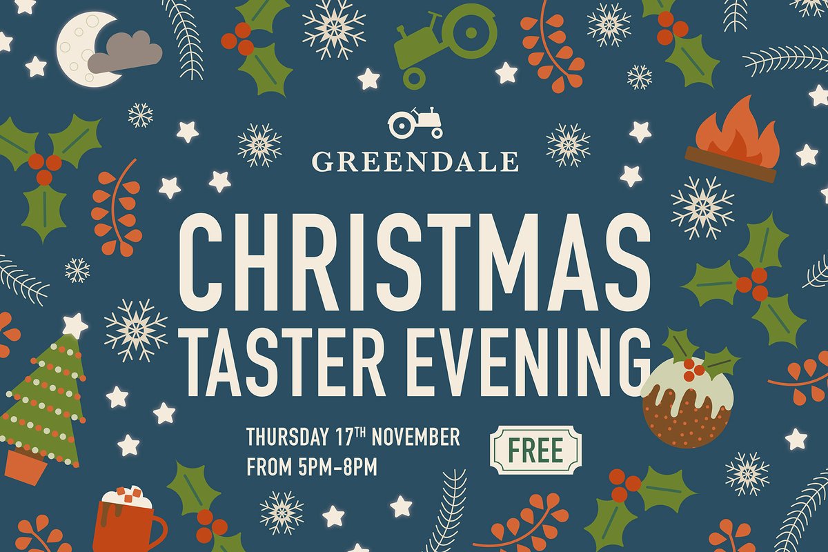 GreendaleFarm's tweet photo. We're SO excited for this 🤩 Join us from 5pm on 17th to meet lots of brands &amp; enjoy free tasters! We'll have mulled wine, cider &amp; proper mince pies, local cheese, Christmas puds &amp; much more...

&amp; the Budleigh Salterton Male Voice Choir will sing a selection of carols from 6pm! https://t.co/OVr1rocLHn