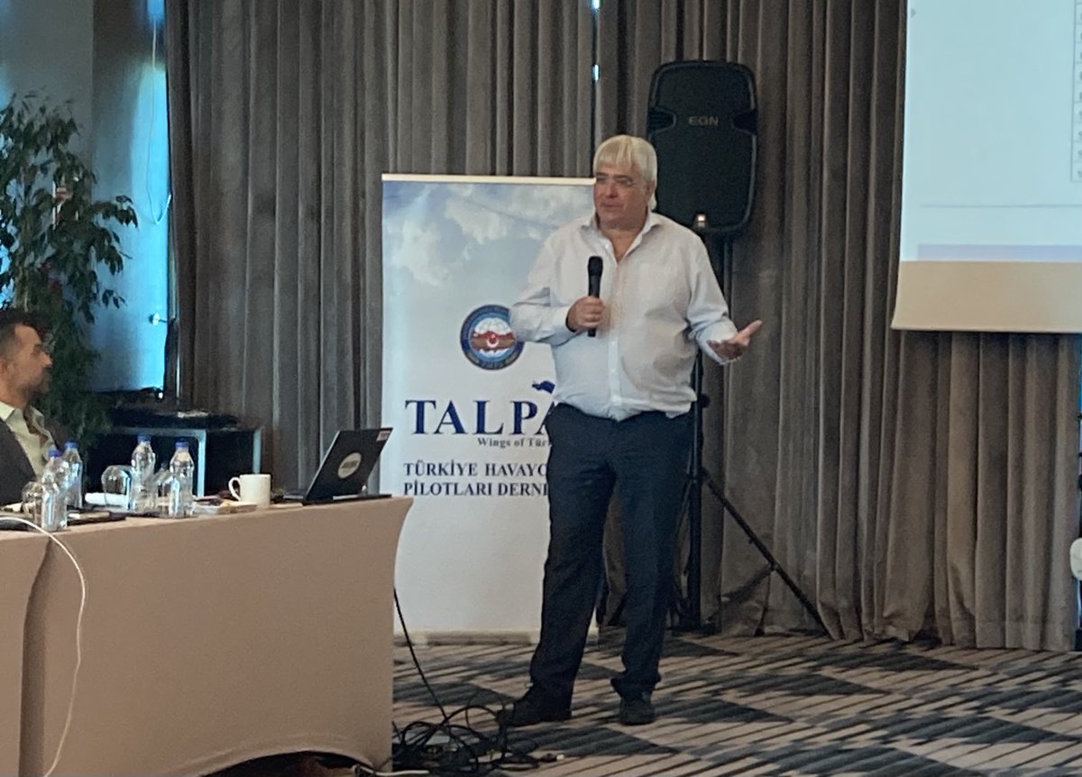 IFALPA's tweet photo. Cpt Jim Phillips provides a presentation on the ⁦@eu_cockpit⁩ ECA Industrial Manual at IFALPA PGA Committee meeting in Istanbul - an excellent companion resource for the IFALPA Industrial Manual. #pilots #aviationindustry https://t.co/Ol7se6pbWH