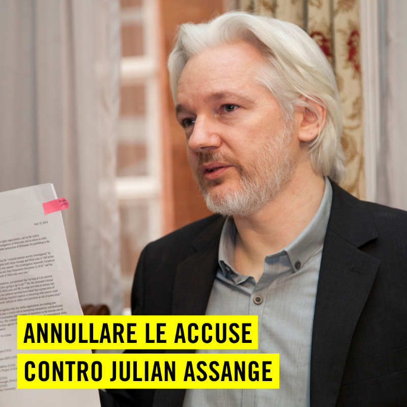 amnestyitalia's tweet photo. Il Regno Unito ha autorizzato l'estradizione di #JulianAssange negli Usa. La sua situazione è peggiorata drasticamente. Chiedi insieme a noi di annullare tutte le accuse. 

Firma l'appello per la sua #libertà: https://t.co/5296NR39rN #HumanRights