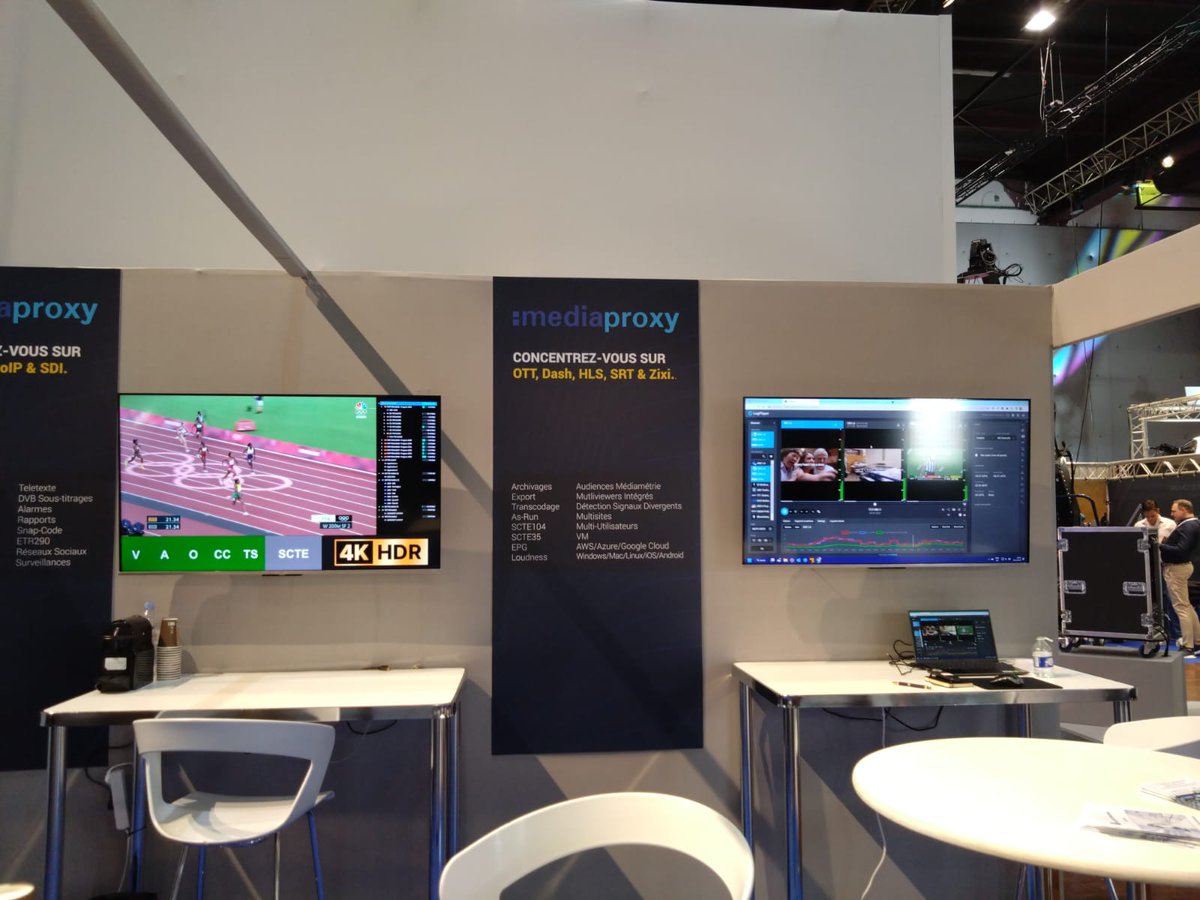 Mediaproxy's tweet photo. DAY 2 @satisexpo with #Visionetics. Join us on stand C22 to learn more about our award-winning IP Monitoring, Analysis and Compliance software platform - LogServer

#Mediaproxy #LogServer #Compliance #Monitoring #Analysys #Satis2022 https://t.co/qxPqMmZrgX
