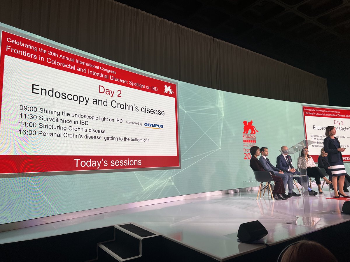 Day 2 of ⁦<a href="/StMarksHospital/">St Mark's Hospital</a>⁩ #Frontiers2022 ⁦<a href="/philtozer1/">Phil Tozer</a>⁩ …endoscopic management of #inflammatoryboweldisease and #crohnsdisease perianal fistula