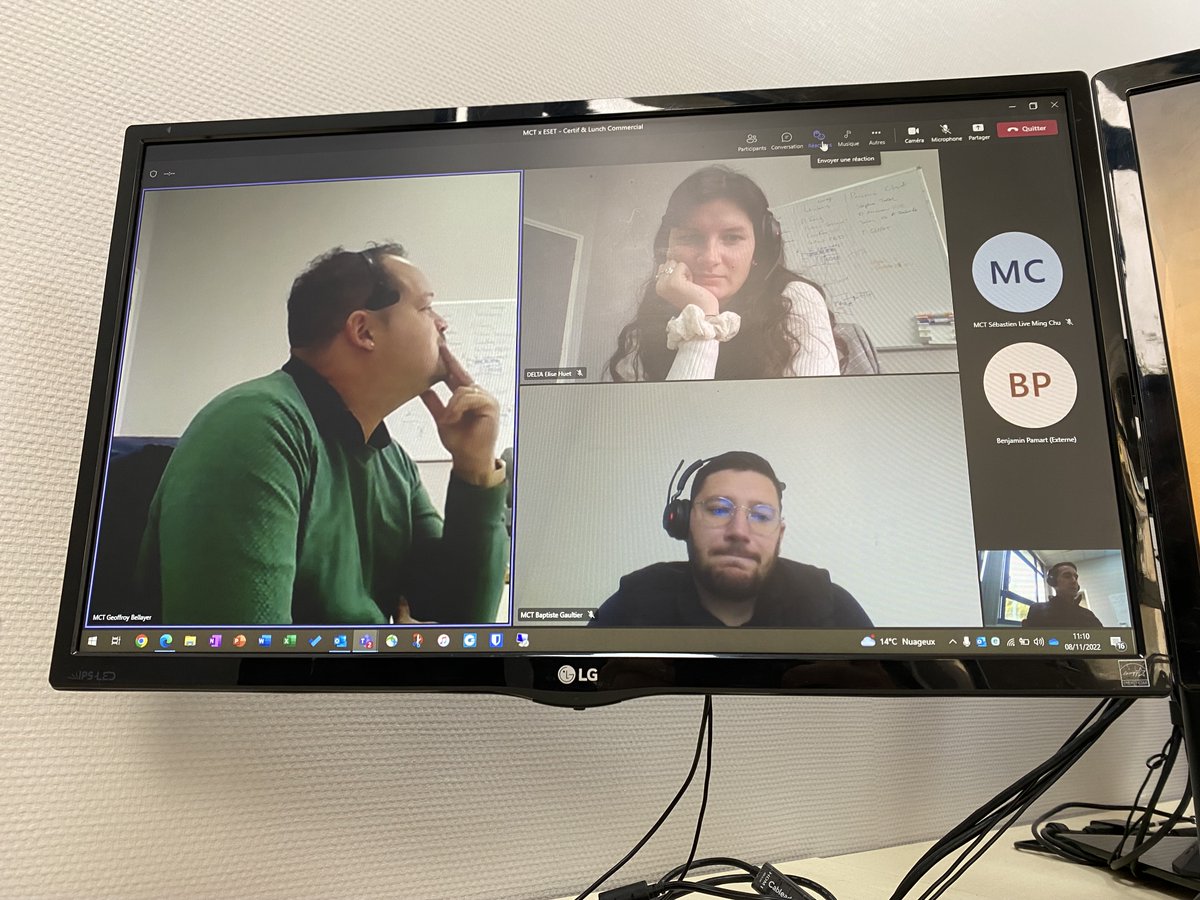 MCT_eu's tweet image. Mardi, les équipe du pôle solutions &amp;amp; sécurités du groupe NUMAINS ont eu une formation sur le passage des certifications ESET avec l&apos;accompagnement de Benjamin Pamart. Le but : améliorer notre accompagnement pour nos clients sur les enjeux de cybersécurité.  @ESET_France