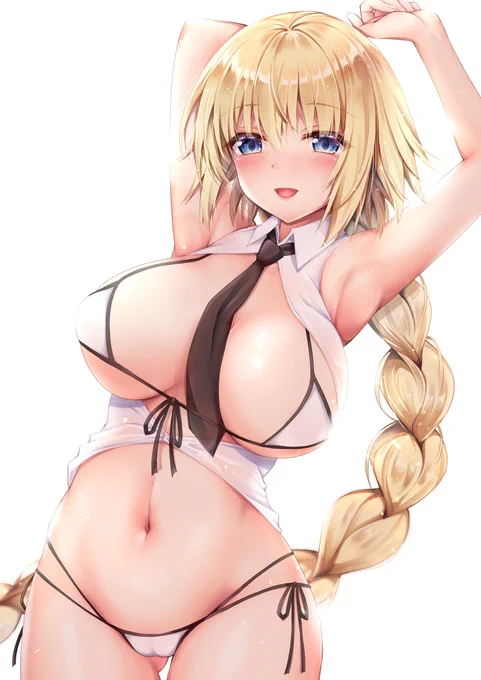 笑顔で脇を見せてくれるジャンヌ❤️ #いい腋の日 