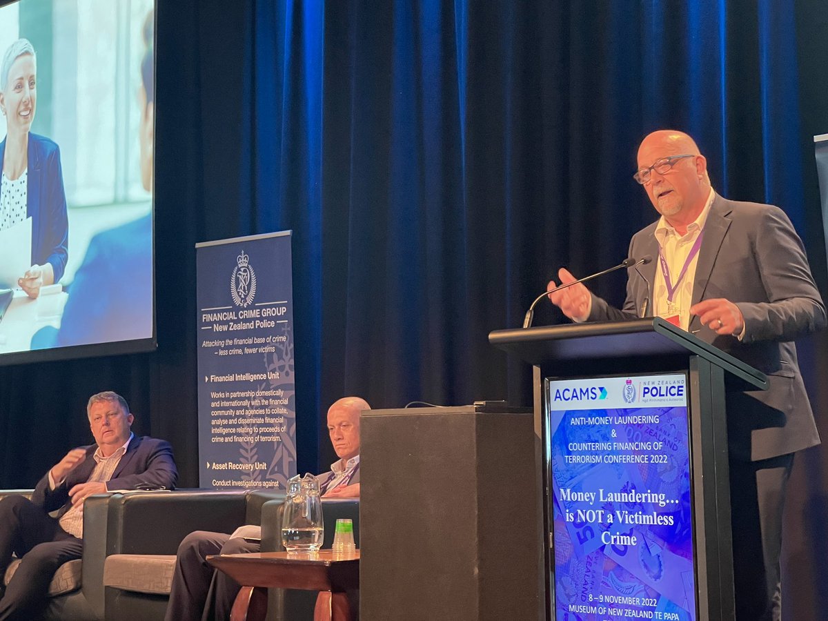 NZFIU's tweet photo. The day finished with a Sector Supervisor update from @ReserveBankofNZ, Department of Internal Affairs, and the @FMAmedia on topics of interest to the NZ reporting entities #nzfiu #aml #cft #cpf #sanctions https://t.co/wgMqiSUIq7