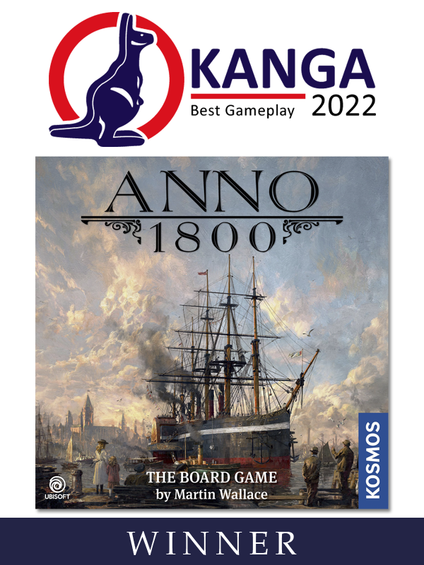 KangaAwards's tweet photo. Best Gameplay goes to Anno 1800. https://t.co/uSpCJuAyiG