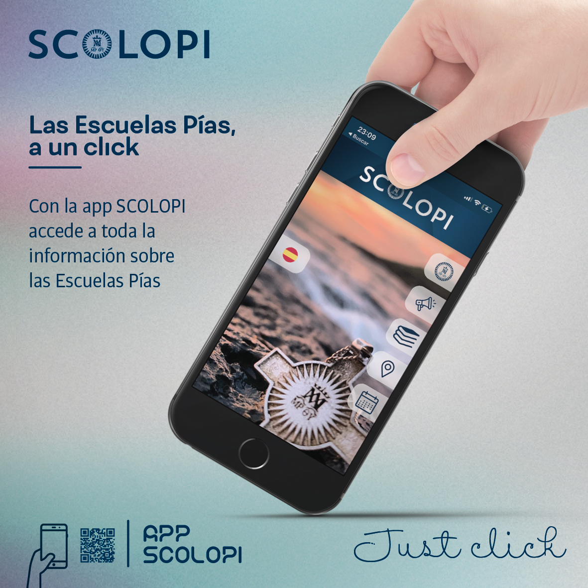 newScolopi's tweet photo. 📢📢 Las Escuelas Pías, a un click

Con la APP #Scolopi accede a toda la información sobre las Escuelas Pías 👏👏👏

👉 https://t.co/4GhUrJlGD0

#APPScolopi #EscuelasPías #Calasanz #TuVoz #JustClick https://t.co/0MLwOJ8aYN