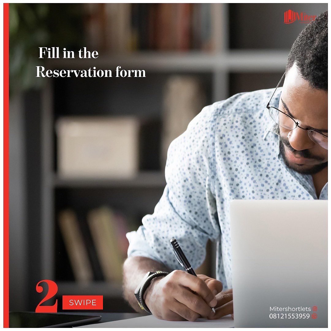MShortlets's tweet photo. At Miter, everything speaks ease and comfort. That is why we simplify our booking process into few steps for your convenience. 

Send a Dm or click on the link in the bio to book a stay. https://t.co/CrAmCUedj0