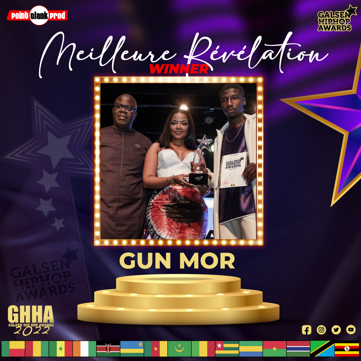 GHHA_Official's tweet photo. Meilleur Révélation GHHA 2022 - @Gunmoriginal  #ghha #rapgalsen #hiphopgalsen #hiphop https://t.co/98kT2IJ2yx
