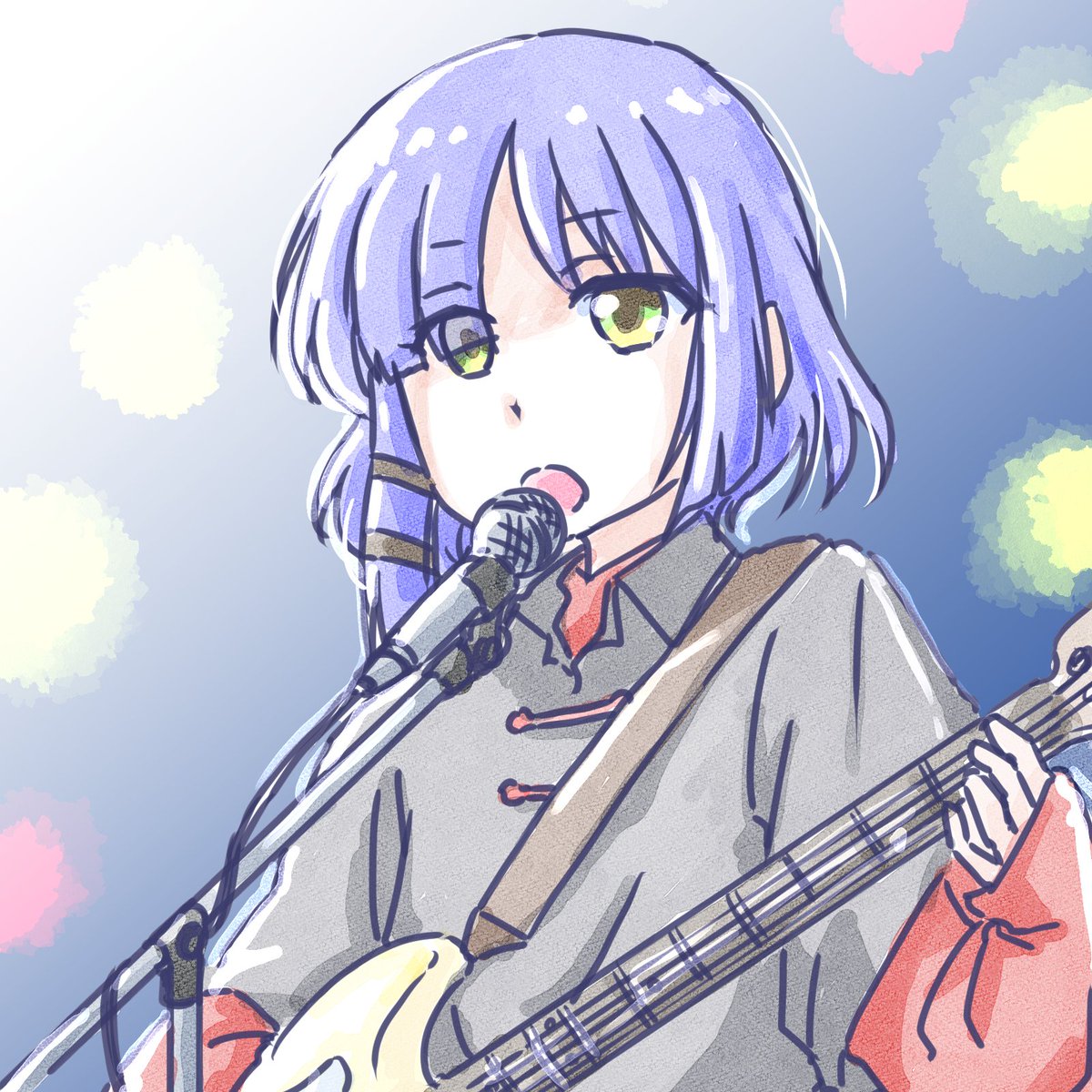 後藤ひとり 「どうせ伸びるかわかんないんだから好きなもんかいてやるぁぁぁぁ 」|OGA-SAN🔭🎸🎨観測結束絵描き垢のイラスト