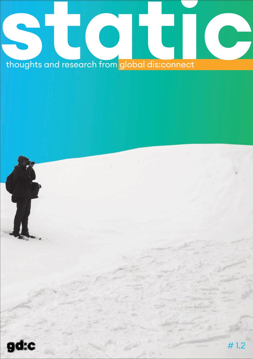 Is it signal? Is it noise? Is it a scholarly comic about a Sahrawi refugee? Is it a compendium of thought about #disconnectivity from #globaldisconnect?
Yes. It's all that. It's #static. 📡 Issue 1.2 just landed. Download it now (or hmu for a print copy): 
bit.ly/3G3vWPC