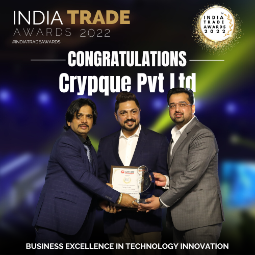 indtradeawards's tweet photo. Crypque Pvt. Ltd. received the India Trade Awards for Business Excellence In Technology Innovation! π
Congratulations to Crypque Pvt. Ltd. on this recognition! π
The India Trade Awards recognize and celebrate excellence! ππ
#ita #indiatradeawards #aatcoc #awards https://t.co/f4BAubw3LP