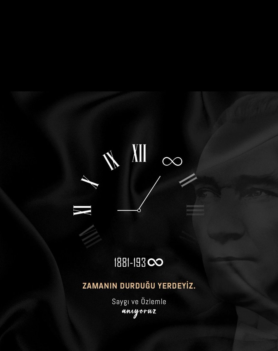 🇹🇷Türkiye Cumhuriyetinin kurucusu Gazi Mustafa Kemal ATATÜRK ü Ebediyete intikalinin 84. Yılında rahmetle anıyorum. 
#10Kasim1938
