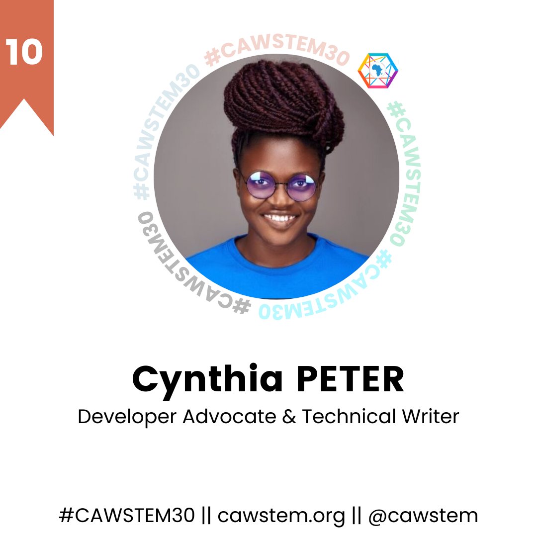 cawstem's tweet photo. #10of30
Cynthia is a Flutter Developer turned Technical Writer, currently working at Atsign - an organisation that believes people should own their data and manage it themselves (cont)
#womeninSTEM #CAWSTEM30 https://t.co/vJmSki6cNu