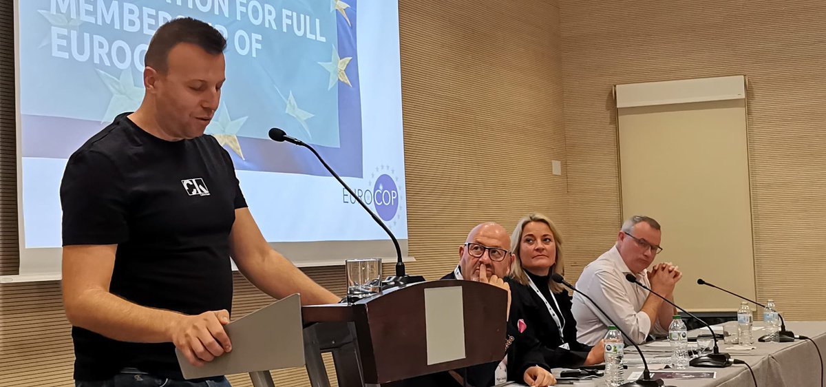 PFCCOO's tweet photo. Tres nuevas organizaciones aspiran a integrarse en @Euro_COP para la defensa de todos los y las policías de #Europa: @AUGC_Comunica , @SiatSindicato y #SIDEPOL. https://t.co/NekfRL5uIj