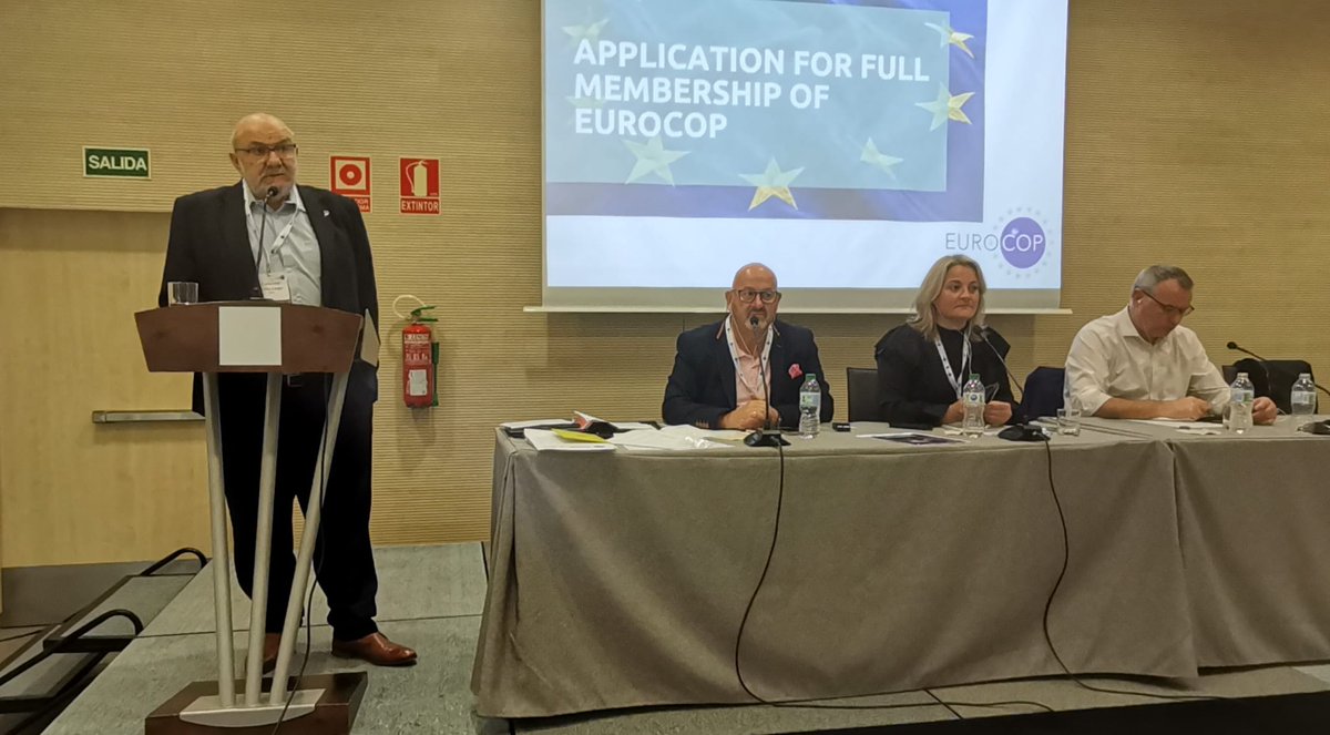 PFCCOO's tweet photo. Tres nuevas organizaciones aspiran a integrarse en @Euro_COP para la defensa de todos los y las policías de #Europa: @AUGC_Comunica , @SiatSindicato y #SIDEPOL. https://t.co/NekfRL5uIj