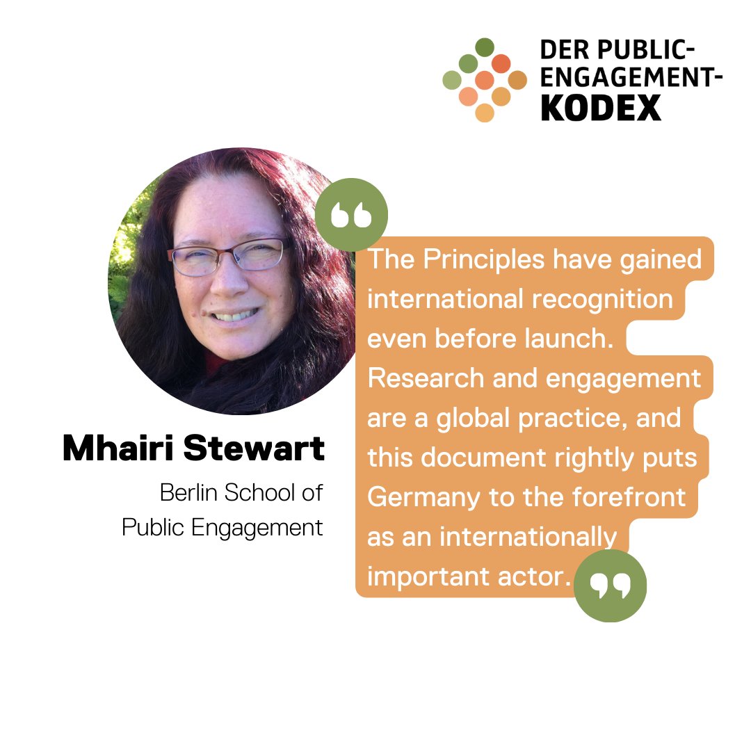 BerlinSchool_PE's tweet photo. Last Friday the #PublicEngagement Kodex, a collection of principles for #PE practice in Germany, was published.
We would like to thank our #CooperationPartners, the #Community & everyone who participated & supported the #PEKodex
Images created by @Tabea_Br & @beiter_rebecca https://t.co/8fGr1ZzttW