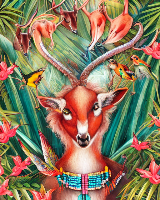 wild_ai_nft's tweet photo. @NFTwallet_ Antelope Playing bongos wearing beaded necklace - iteration #1: https://t.co/NBNX8ffHsD https://t.co/Ekm7xpETPZ