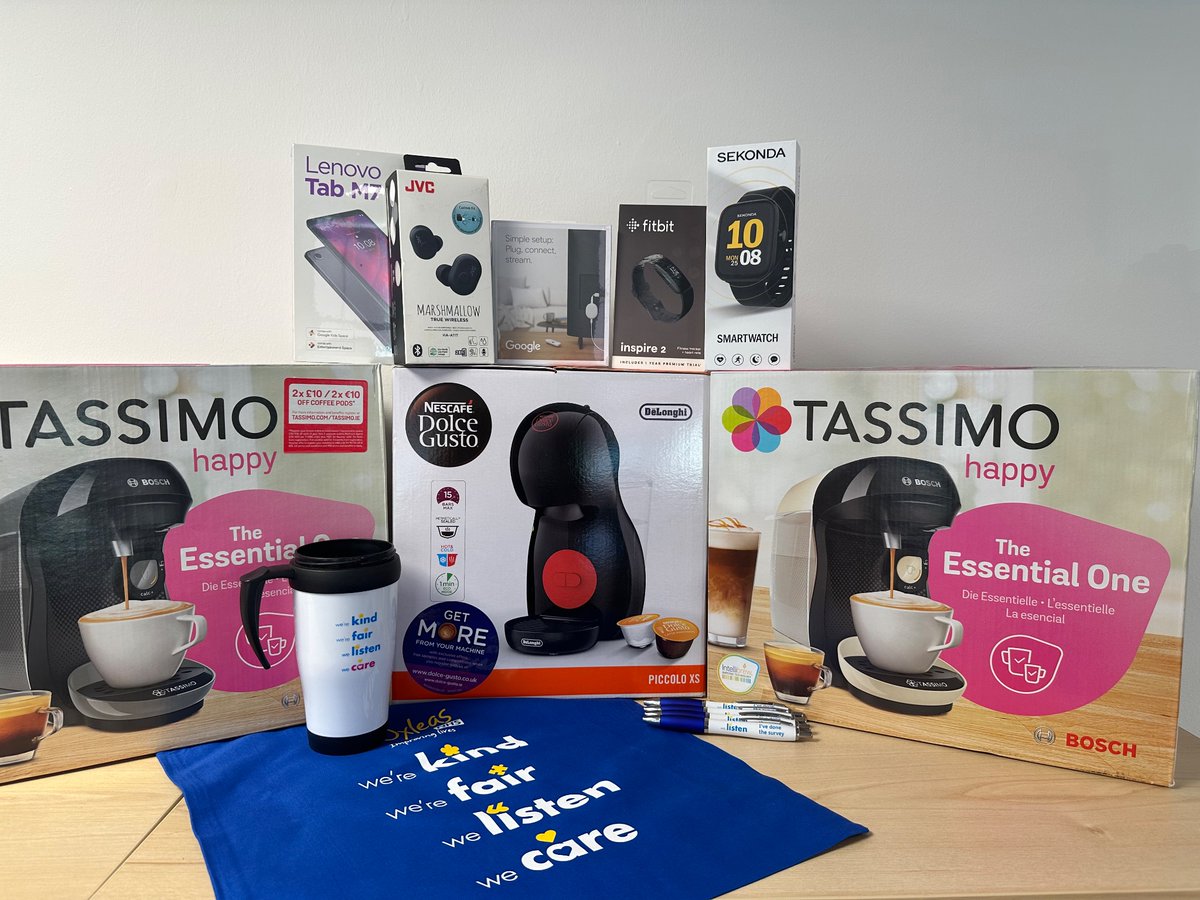 What do you think of these prizes?You could be in with a chance of winning if you complete your NHS Staff Survey. ‘We Care’ about your feedback so please share it with us. 💙💛<a href="/OxleasNHS/">Oxleas NHS</a>