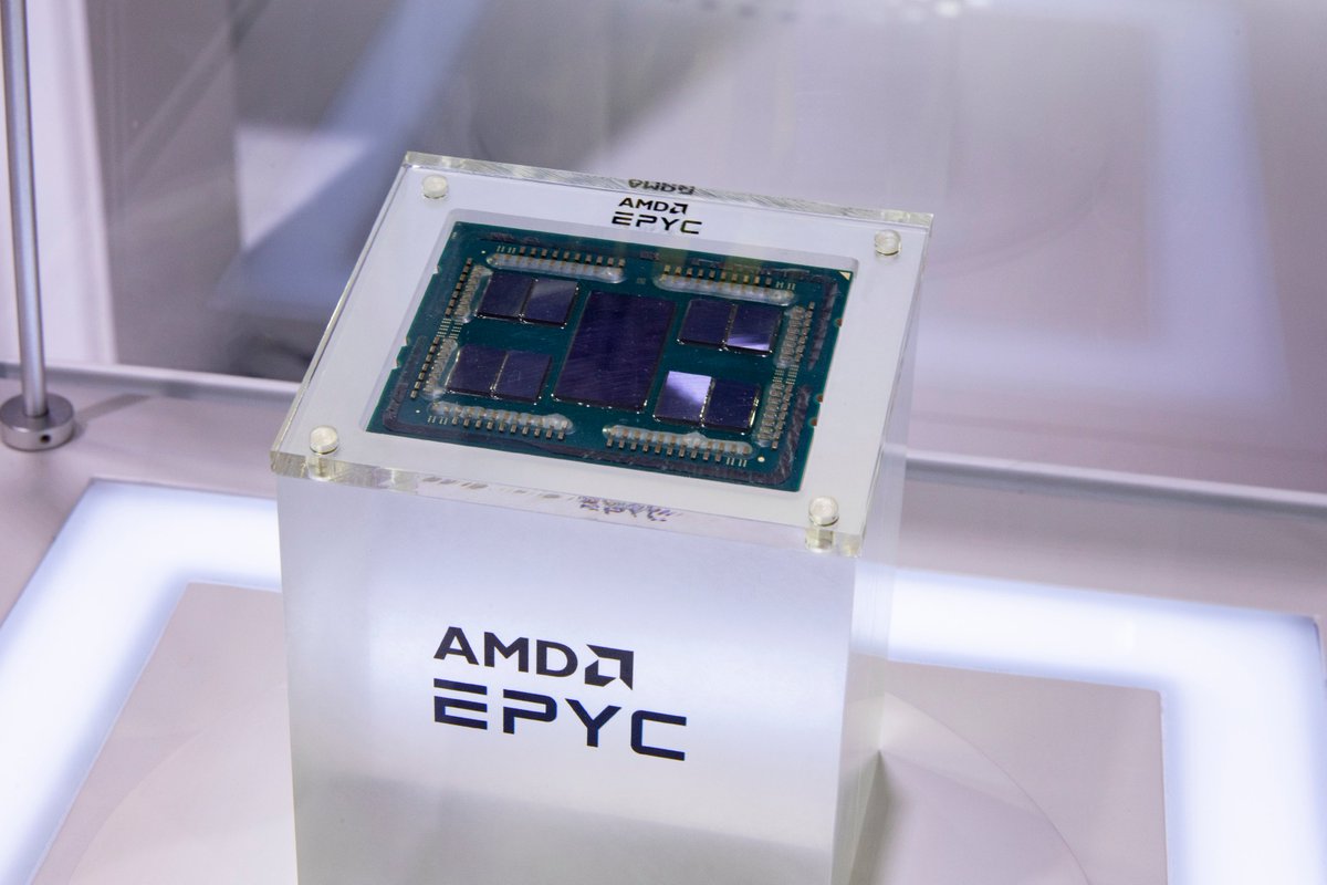 ciieonline's tweet photo. Chip giant @AMD is joining hands with the fifth #CIIE to showcase its latest technologies and solutions that empower digital transformation and energy-efficient data center computing. It is its second consecutive year to attend the event. #CIIE2022 #VoiceForCIIE [Photo/IC] https://t.co/s1Fdh2vblL