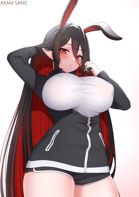 black rabii 흑토 クロラビ ❤️🖤🖤❤️🐇 