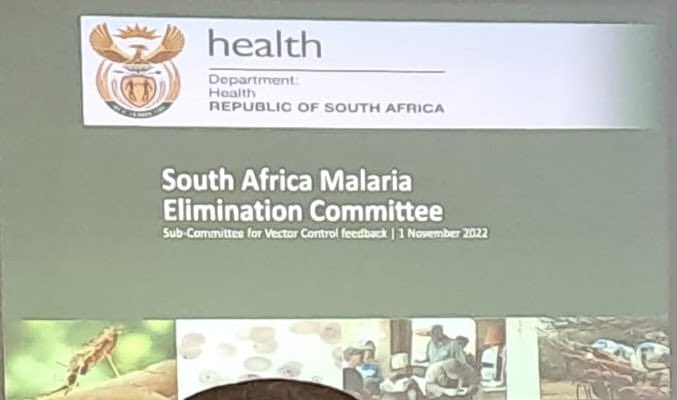 WITS_Malaria's tweet photo. Feedback during the South African Malaria Elimination Committee meeting in Richards Bay this week: @raman_jaishree reports on the case management subcommittee recommendation while Prof Basil Brooke provides feedback from the vector control subcommittee. #SADCmalariaweek https://t.co/kbcDPq1RTw