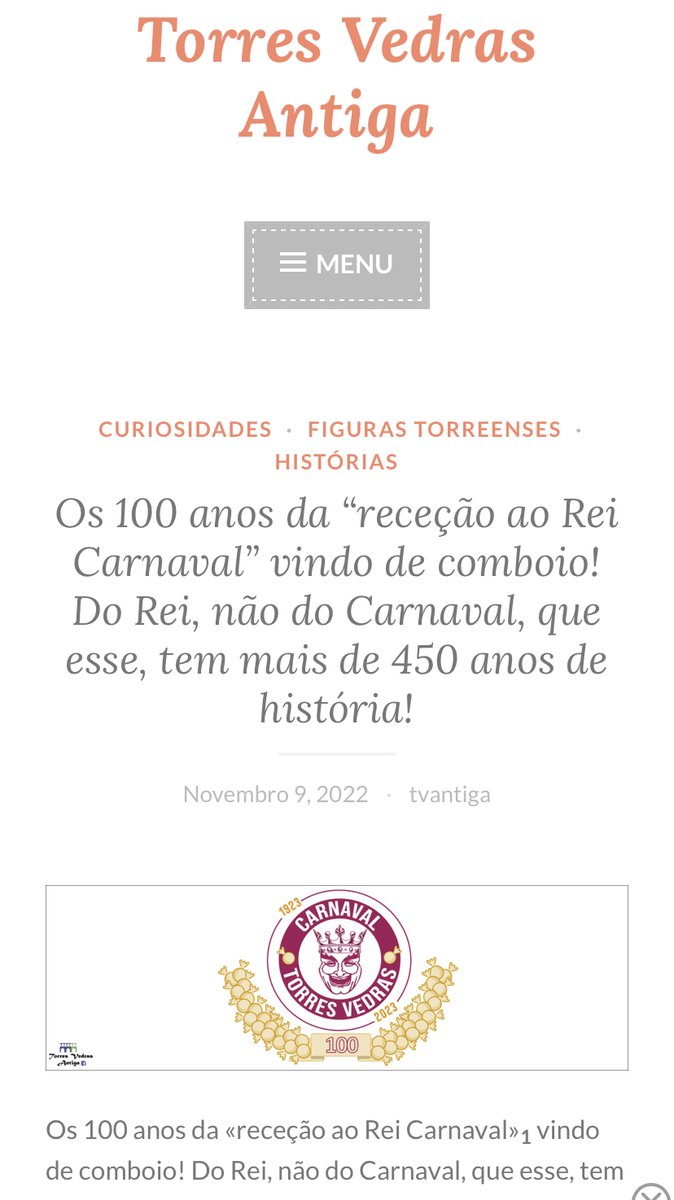 Os 100 anos da “receção ao Rei Carnaval” vindo de comboio! Do Rei