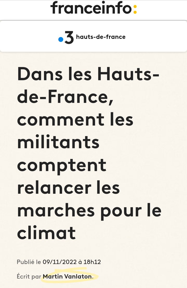EPLClimatLille's tweet photo. 🎙️Les médias parlent de notre marche ! Rendez-vous le 12 novembre à Lille et dans toute la région pour marcher et appeler nos dirigeants à l'action ! ✊ https://t.co/aG47kvQ5UJ