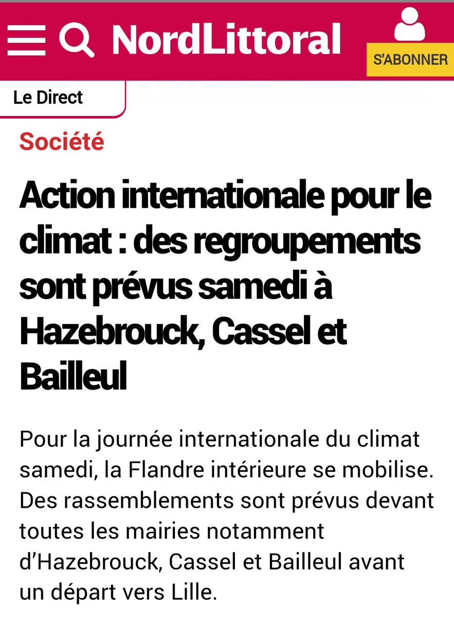 EPLClimatLille's tweet photo. 🎙️Les médias parlent de notre marche ! Rendez-vous le 12 novembre à Lille et dans toute la région pour marcher et appeler nos dirigeants à l'action ! ✊ https://t.co/aG47kvQ5UJ