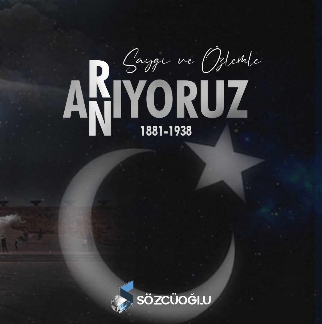 sozcuoglu's tweet photo. Benim naçiz vücudum elbet bir gün toprak olacaktır, ancak Türkiye Cumhuriyeti ilelebet payidar kalacaktır."
Ulu Önder Mustafa Kemal Atatürk 'ü saygı ve özlemle anıyoruz.

#sozcuoglugroup #sozcuoglu #sozcu #atatürk #10kasım https://t.co/180oZYBwAy