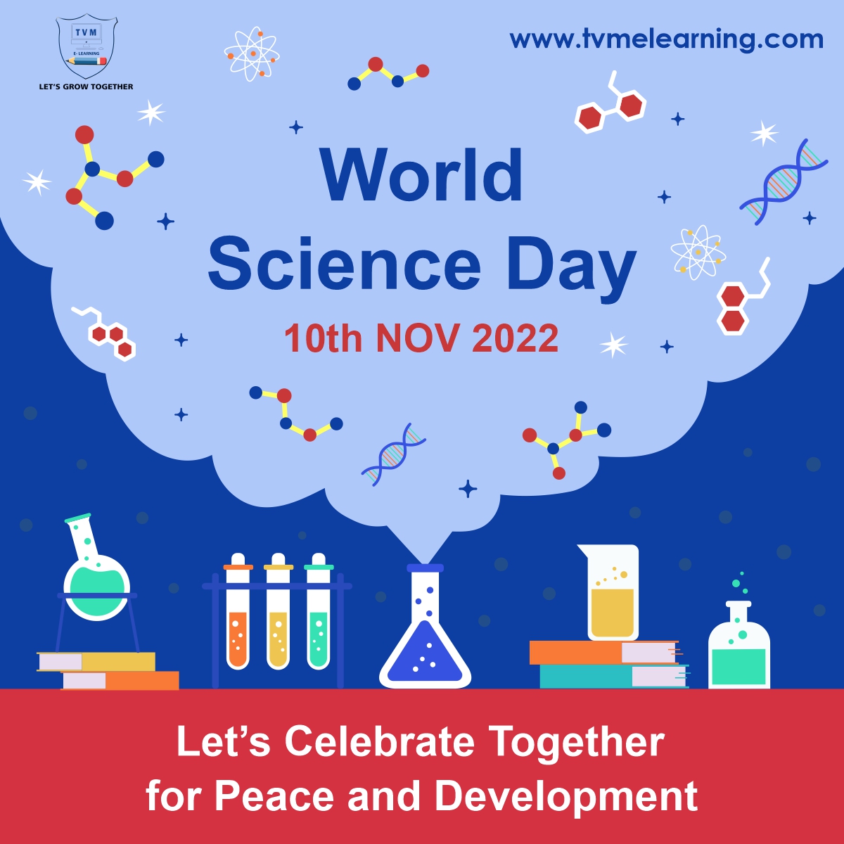 tvmelearning's tweet photo. Science has the power to change the world for the better. Warm wishes on World Science Day for Peace and Development to everyone.

#WorldScienceDay #outsourcing #education #b2b #expert #Professionals #subjects #ScienceDay  #Quality #London #edtech #education #tvmelearning https://t.co/6iPM7z7pEv