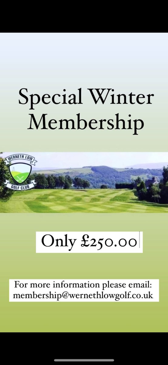 IS THIS THE WORST THING ABOUT WINTER GOLF……..MATS???
NOT here at WLGC!!!

SPECIAL WINTER MEMBERSHIP 
Only £250.00
Play on the grass ALL WINTER
Summer course all winter
NO MATS
Summer greens 
Fairways in use
Dry golf course no mud!

PLEASE SHARE
