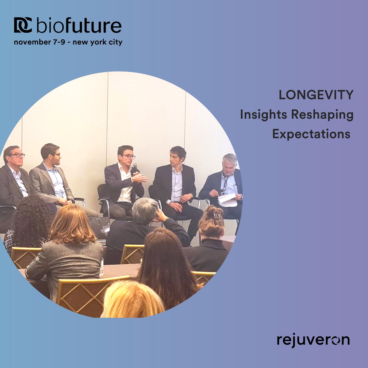 Our Head, Corporate Finance & Investor Relations, @mudry_pierre, shared exciting perspectives on #longevity during yesterday’s panel “Insights Reshaping Expectations” at #BioFuture. Thank you to the remarkable lineup of panelists for the lively discussion!