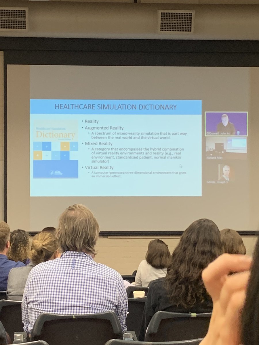 Important that we all speak the same language in #simulation