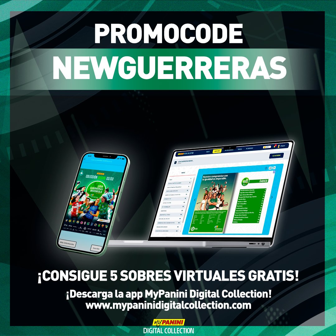 😍 ¡Ya tenemos aquí la COLECCIÓN OFICIAL de la LIGA GUERRERAS IBERDROLA de Balonmano 22-23

🤾‍♀️ ¡Consigue a las jugadoras de la máxima categoría del balonmano femenino español!

📲 NEWGUERRERAS