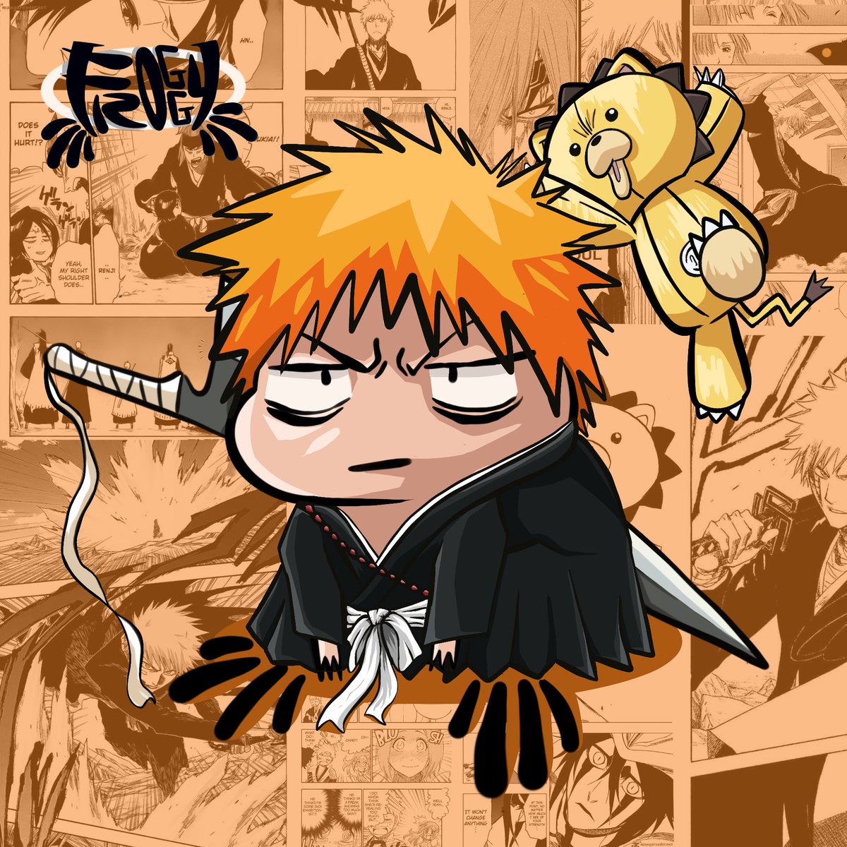 Froggy 2 Anime Collection 
Ichigo Kurosaki - By Bleach world 

Available on OpenSea

opensea.io/_Froggy_

#bleach #bleachanime #ichigo #ichigokurosaki #bleachedit #bleachanime #zangetsu #nft #nftart #nftartist #nftgallery #nftcommunity #nftartwork #fanart #rukiakuchiki