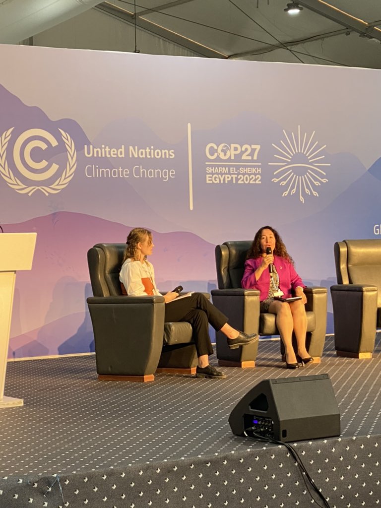 niloulsarvian's tweet photo. “We don’t have 10 years to fix this. That ship has sailed - we have failed.” #ClimateActionHub #COP27 https://t.co/TfZ0c4JhNk