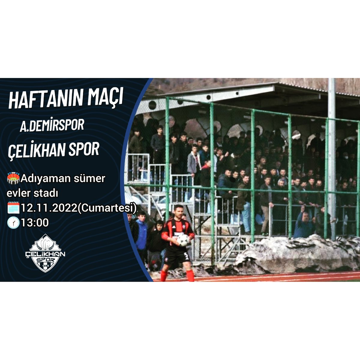 celikhanspor's tweet photo. Adıyamandaki tüm hemşehrilerimizi maçta desteğe bekliyoruz 🙏🖤♥️
#çelikhan
#çelikhanspor
#zerban
#mestan
#ahmetkaya https://t.co/bJ9mNLngIj
