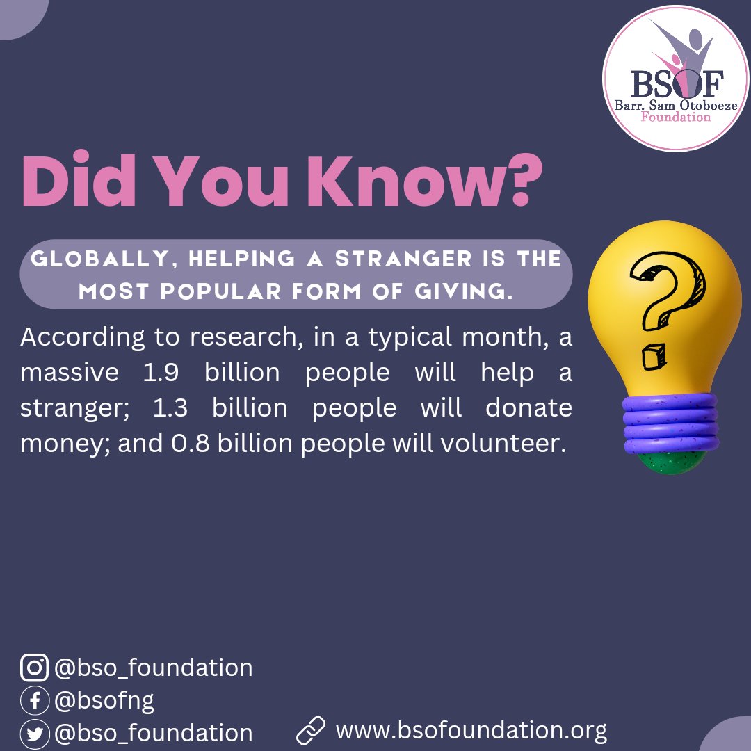 bso_foundation's tweet photo. Did you Know? 

#bsofoundation #bsof #Nigeria #givinghopetothehopeless https://t.co/irDGYnvKGZ