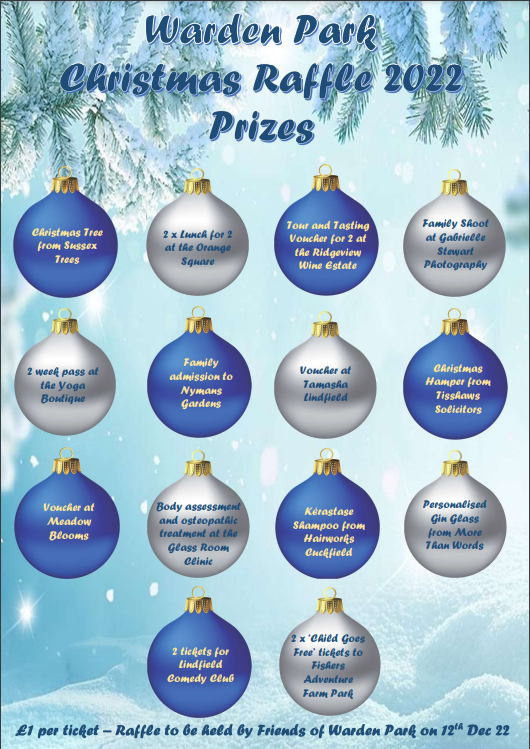 wardenpark's tweet photo. 🎄The @FriendsOfWPSA Christmas raffle has just launched!
Tickets are now on sale on ParentPay - £1 per ticket, sold in batches of 5. 
If you don't use ParentPay, please contact friendsofwardenpark@gmail.com for alternative payment options. https://t.co/Gh5TmvJjCL
